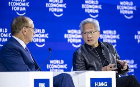 ‘Largest Infrastructure Buildout in Human History’: Jensen Huang on AI’s ‘Five-Layer Cake’ at Davos