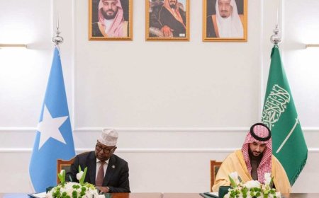 Somalia & Saudi Arabia Sign Defense Pact to Strengthen Military Cooperation