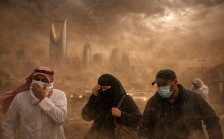 Saudi Arabia Sandstorm Alert: Red and Orange Warnings Issued Across Kingdom Until February 28